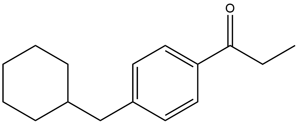 1-Propanone, 1-[4-(cyclohexylmethyl)phenyl]- Structure