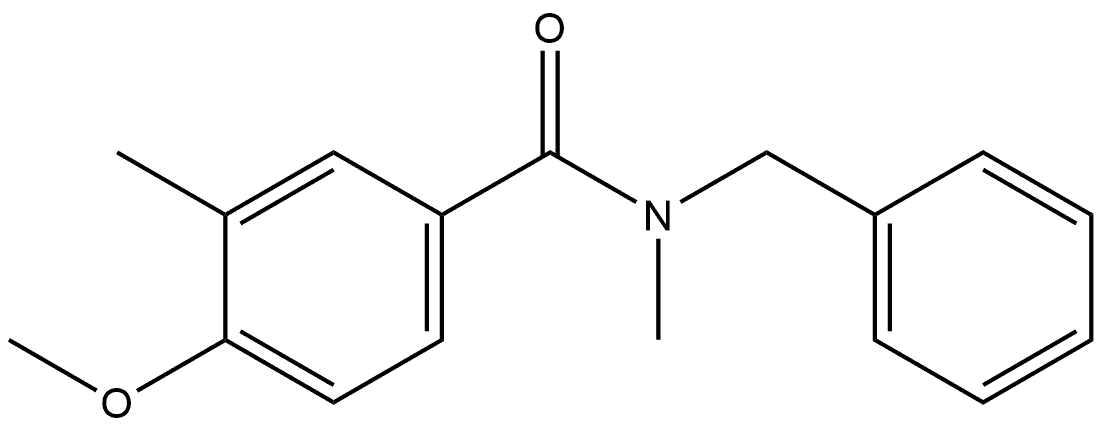 4-Methoxy-N,3-dimethyl-N-(phenylmethyl)benzamide Structure