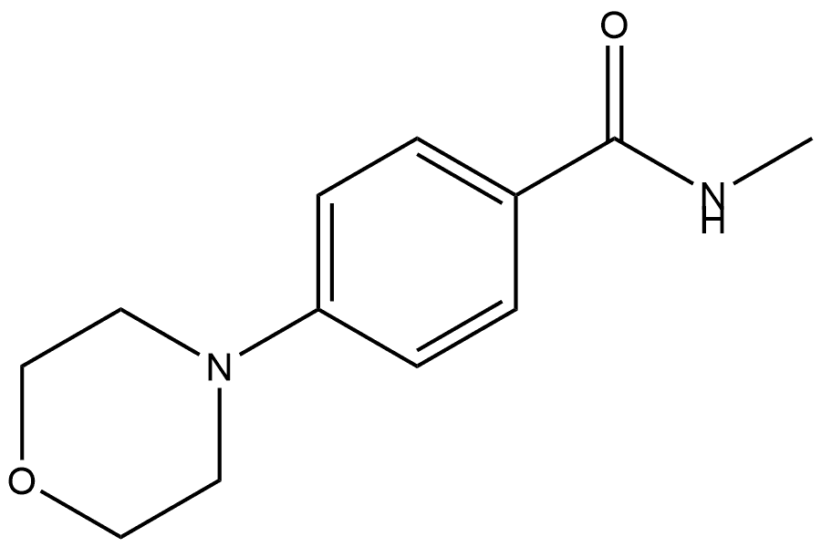 N-Methyl-4-(4-morpholinyl)benzamide Structure