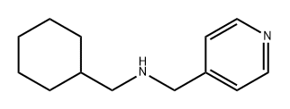 4-Pyridinemethanamine, N-(cyclohexylmethyl)- Structure