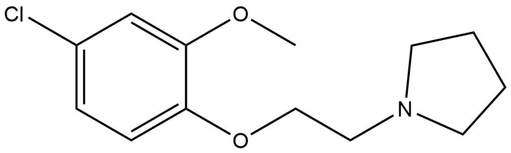 1-[2-(4-Chloro-2-methoxyphenoxy)ethyl]pyrrolidine Structure