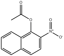 1-Naphthalenol, 2-nitro-, 1-acetate 구조식 이미지