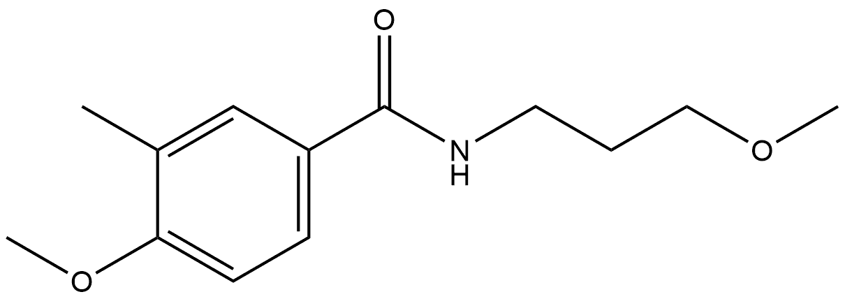 4-Methoxy-N-(3-methoxypropyl)-3-methylbenzamide Structure