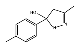 1H-Pyrazol-5-ol, 4,5-dihydro-3-methyl-5-(4-methylphenyl)- 구조식 이미지