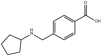Benzoic acid, 4-[(cyclopentylamino)methyl]- Structure