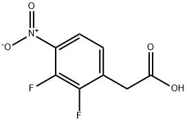 Benzeneacetic acid, 2,3-difluoro-4-nitro- 구조식 이미지