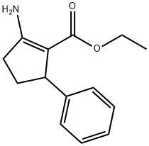 ethyl 2-amino-5-phenylcyclopentene-1-carboxylate 구조식 이미지