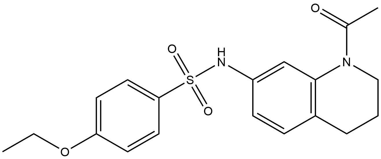 N-(1-Acetyl-3,4-dihydro-2H-quinolin-7-yl)-4-ethoxybenzenesulfonamide Structure