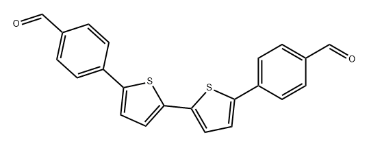 Benzaldehyde, 4,4'-[2,2'-bithiophene]-5,5'-diylbis- Structure