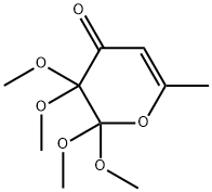 4H-Pyran-4-one, 2,3-dihydro-2,2,3,3-tetramethoxy-6-methyl- 구조식 이미지