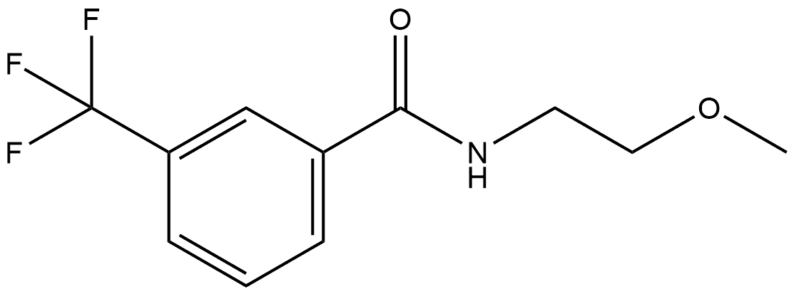 N-(2-Methoxyethyl)-3-(trifluoromethyl)benzamide Structure