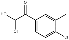 Ethanone, 1-(4-chloro-3-methylphenyl)-2,2-dihydroxy- Structure