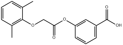 3-{[(2,6-dimethylphenoxy)acetyl]oxy}benzoic acid 구조식 이미지