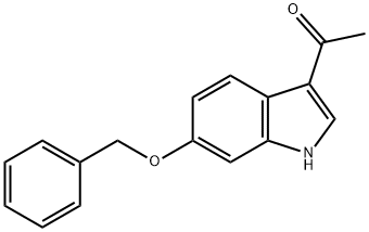 Ethanone, 1-[6-(phenylmethoxy)-1H-indol-3-yl]- Structure