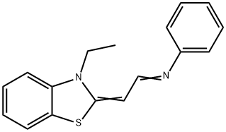 Benzenamine, N-[2-(3-ethyl-2(3H)-benzothiazolylidene)ethylidene]- Structure