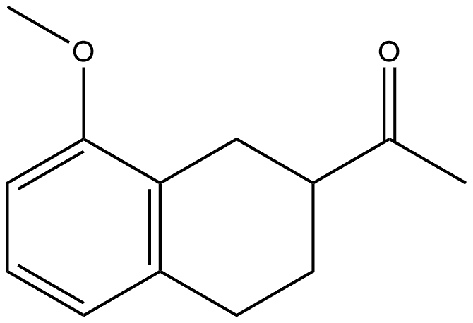 1-(8-methoxy-1,2,3,4-tetrahydronaphthalen-2-yl)ethan-1-one 구조식 이미지
