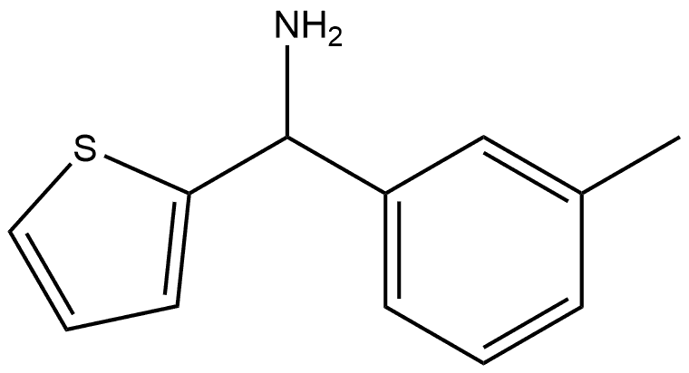 1-(3-메틸페닐)-1-(2-티에닐)메탄아민(SALTDATA:HCl) 구조식 이미지