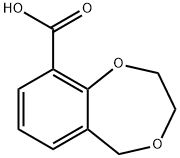 3,5-Dihydro-2H-1,4-benzodioxepine-9-carboxylic acid Structure