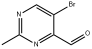 4-Pyrimidinecarboxaldehyde, 5-bromo-2-methyl- Structure