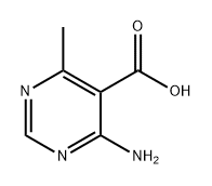 5-Pyrimidinecarboxylic acid, 4-amino-6-methyl- Structure