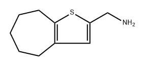 (5,6,7,8-Tetrahydro-4h-cyclohepta[b]thiophen-2-yl)methanamine Structure