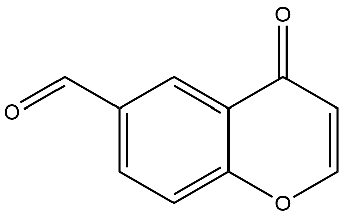 4-Oxo-4H-1-benzopyran-6-carboxaldehyde Structure