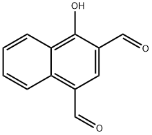 1,3-Naphthalenedicarboxaldehyde, 4-hydroxy- Structure