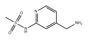 Methanesulfonamide, N-[4-(aminomethyl)-2-pyridinyl]- 구조식 이미지