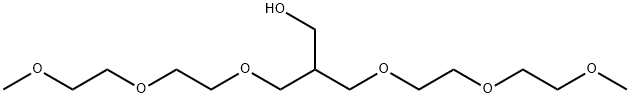 1-Propanol, 3-[2-(2-methoxyethoxy)ethoxy]-2-[[2-(2-methoxyethoxy)ethoxy]methyl]- 구조식 이미지