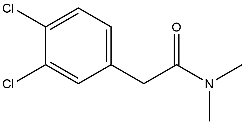 Benzeneacetamide, 3,4-dichloro-N,N-dimethyl- Structure