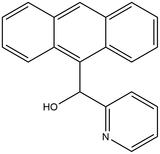 α-9-Anthracenyl-2-pyridinemethanol Structure