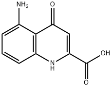 2-Quinolinecarboxylicacid,5-amino-1,4-dihydro-4-oxo-(9CI) Structure