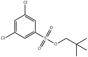 Benzenesulfonic acid, 3,5-dichloro-, 2,2-dimethylpropyl ester Structure