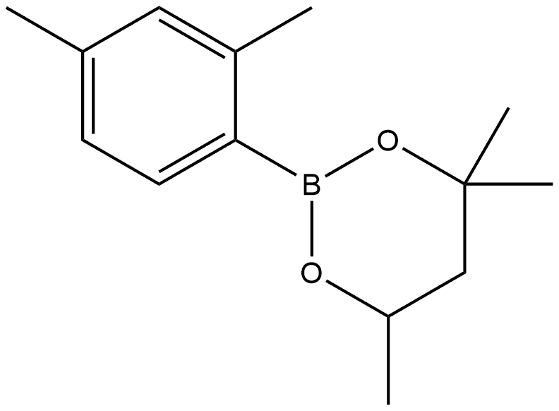 1,3,2-Dioxaborinane, 2-(2,4-dimethylphenyl)-4,4,6-trimethyl- Structure