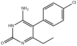 2(1H)-Pyrimidinone, 6-amino-5-(4-chlorophenyl)-4-ethyl- Structure