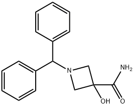 3-Azetidinecarboxamide, 1-(diphenylmethyl)-3-hydroxy- Structure