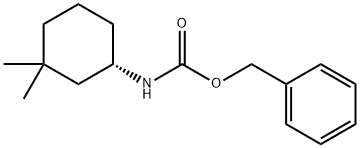 Carbamic acid, N-[(1S)-3,3-dimethylcyclohexyl]-, phenylmethyl ester Structure