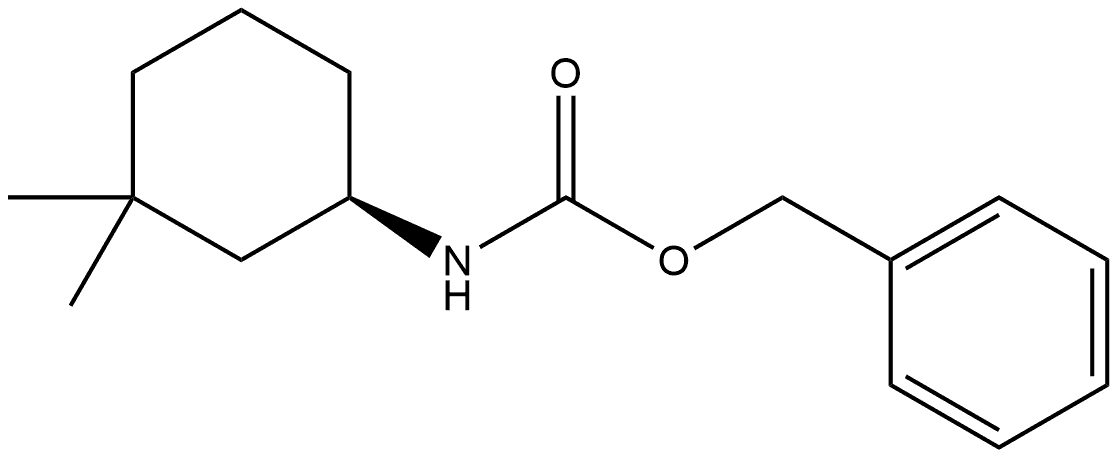 Phenylmethyl N-[(1R)-3,3-dimethylcyclohexyl]carbamate Structure