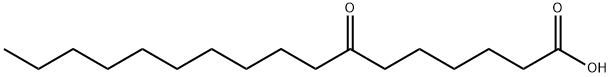 Heptadecanoic acid, 7-oxo- Structure