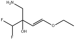 3-Buten-2-ol, 2-(aminomethyl)-4-ethoxy-1,1-difluoro-, (3E)- Structure