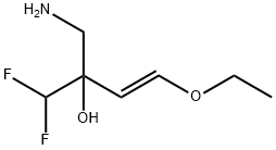 3-Buten-2-ol, 2-(aminomethyl)-4-ethoxy-1,1-difluoro-, (3E)- 구조식 이미지