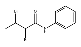 Butanamide, 2,3-dibromo-N-phenyl- Structure