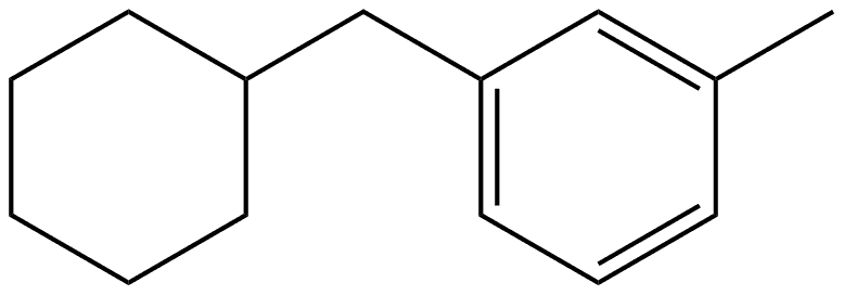 1-(Cyclohexylmethyl)-3-methylbenzene Structure