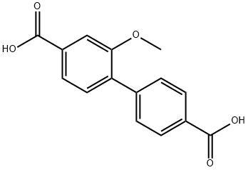 [1,1'-Biphenyl]-4,4'-dicarboxylic acid, 2-methoxy- Structure