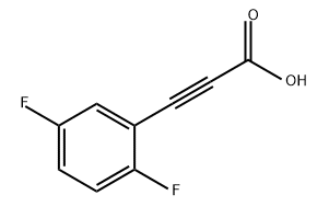 2-Propynoic acid, 3-(2,5-difluorophenyl)- Structure