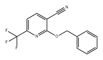 3-Pyridinecarbonitrile, 2-(phenylmethoxy)-6-(trifluoromethyl)- 구조식 이미지