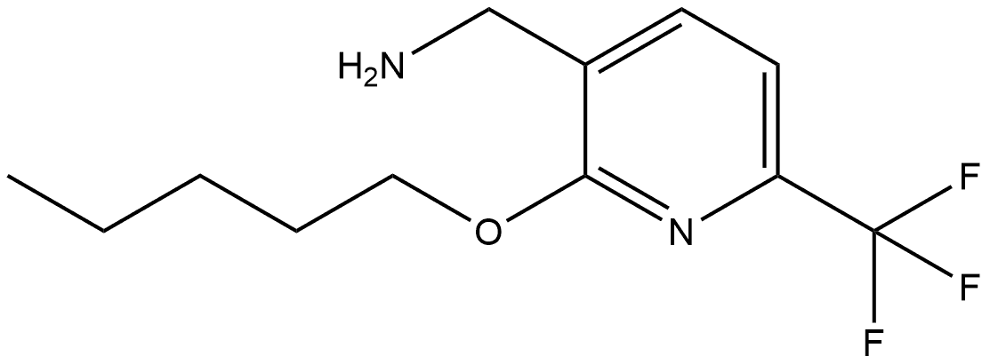 2-(Pentyloxy)-6-(trifluoromethyl)-3-pyridinemethanamine Structure