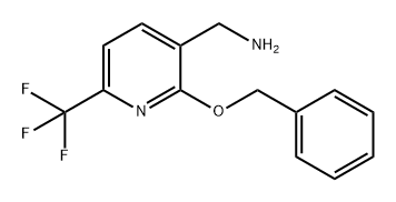 3-Pyridinemethanamine, 2-(phenylmethoxy)-6-(trifluoromethyl)- Structure