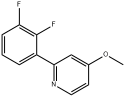 2-(2,3-Difluorophenyl)-4-methoxypyridine Structure