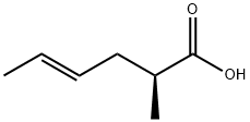 4-Hexenoic acid, 2-methyl-, (2S,4E)- Structure